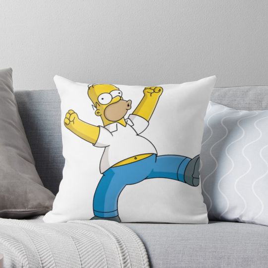 Homer Simpson  Pillow, simpson throw pillows decor, Gift for Fan