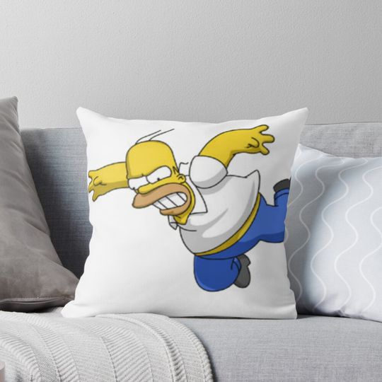 Homer Simpson  Pillow, simpson throw pillows decor, Gift for Fan