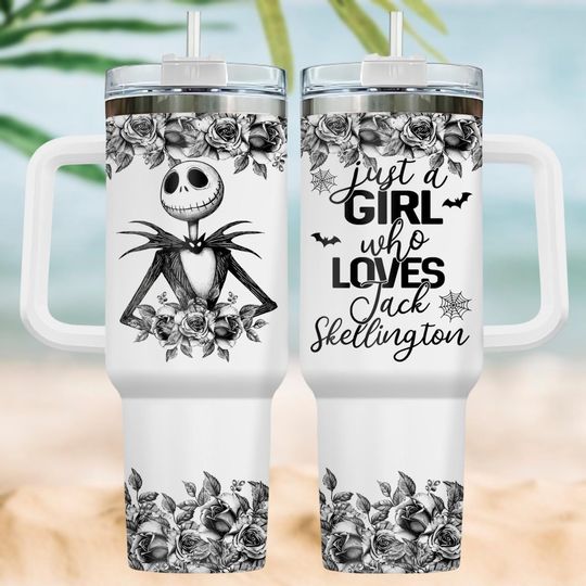 Jack Skellington Tumbler 40Oz, Nightmare Before Christmas Tumbler