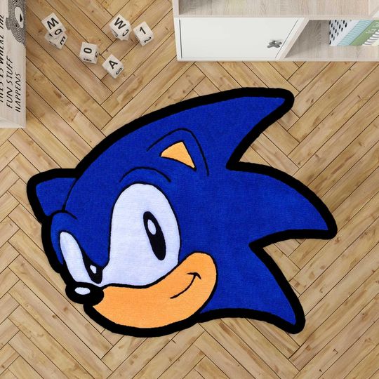 Shadow the Hedgehog Carpet, Sonic GameCube Rug, Sonic Fan Gift, Video Game Rug, Sonic Adventure Floor Mat