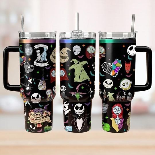 Jack Skellington 40oz Tumbler, Oogie Boogie Tumbler