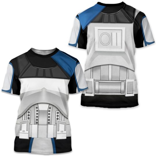 Captain Rex Captain 3D ll Shirt, Star Wars Hero Tracksuit 3D Clothing, Starwars Warrior Costume Halloween