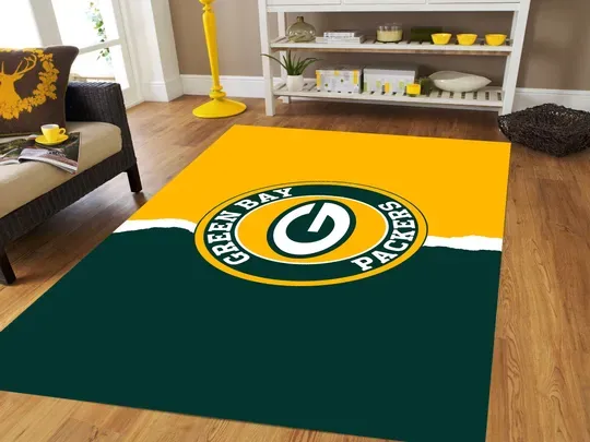 American Football Rug, Green Bay Football Team Packers Rug