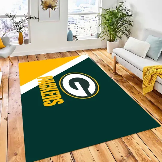 American Football Rug, Green Bay Football Team Packers Rug