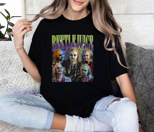 Beetlejuice Shirt Sweatshirt, Vintage BeetleJuice Shirt, BeetleJuice Horror Movie Tee, Halloween Shirt, BeetleJuice Shirt