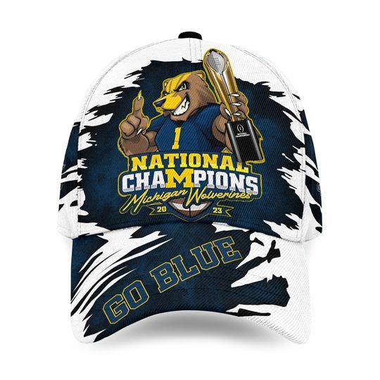 Michigan Wolverines Football Baseball Cap AOP | Sport | Gift For Fans | Father's Gift | Gift For Him