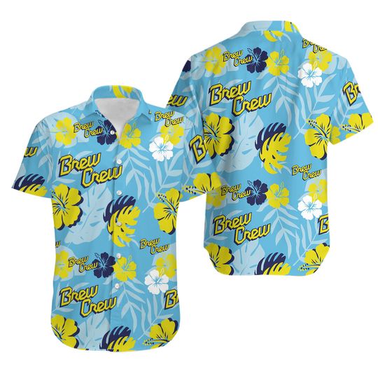 Milwaukee Baseball Hawaiian Shirt, Brew Crew Hawaiian Shirt