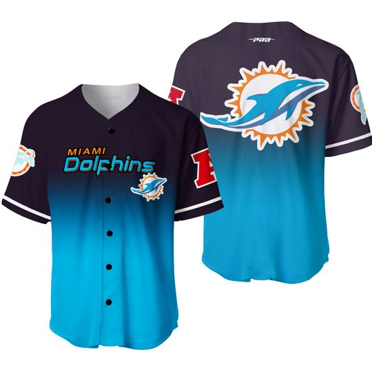 Pro Standard football Miami Dolphins Team Mesh Button Down Men's Jersey