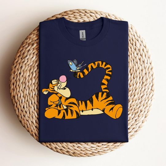 Disney Tigger with Butterfly Shirt, Winnie The Pooh T-Shirt, Disney Tigger Shirt, Disneyland Matching Family Shirt, Magic Kingdom Tee