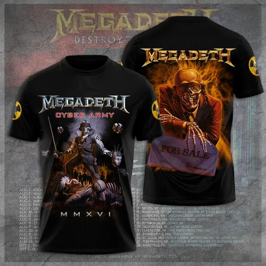 Classic Megadeth T-Shirt – Bold Heavy Metal Music Fan Tee