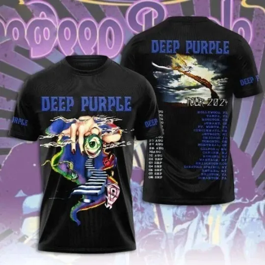 Deep Purple Tour Special Design 3D T-Shirt