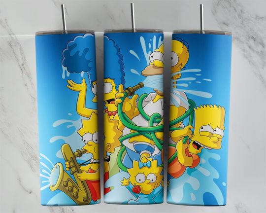 Simpsons tumbler design, Simpsons cup, Simpsons sublimation,