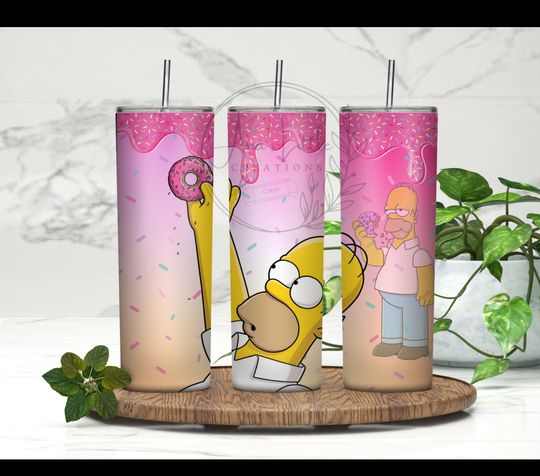 Cartoon Characters tumbler wrap, The simpsons , Cartoon Tumbler