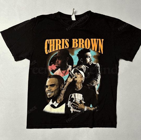 Chris Brown Vintage Middle Finger Concert Graphic 2025 Shirt