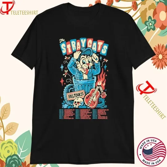 The Stray Cats Fall Tour Summer 2025 Dates T-shirts