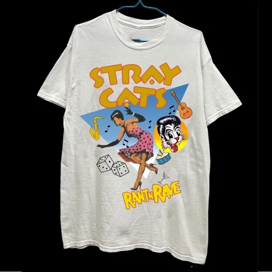 VTG Hot STRAY CATS Band Shirt Unisex