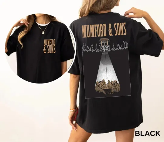 Mumford and Sons 2025 Concert Tour Double Sided T-Shirt