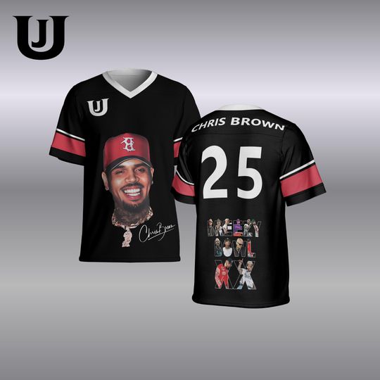 Discover Chris Brown Breezy Bowl XX Tour 2025 Football Jersey - Breezy Bowl Jersey, Gift for Team Breezy