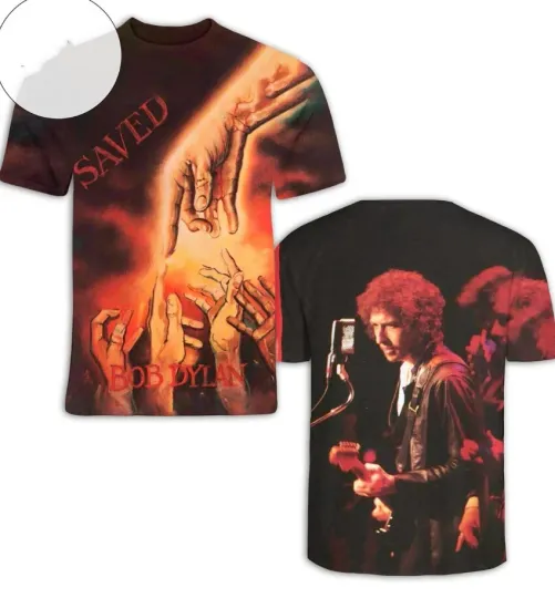 Bob Dylan Saved Album Cover AOP 3D T-Shirt