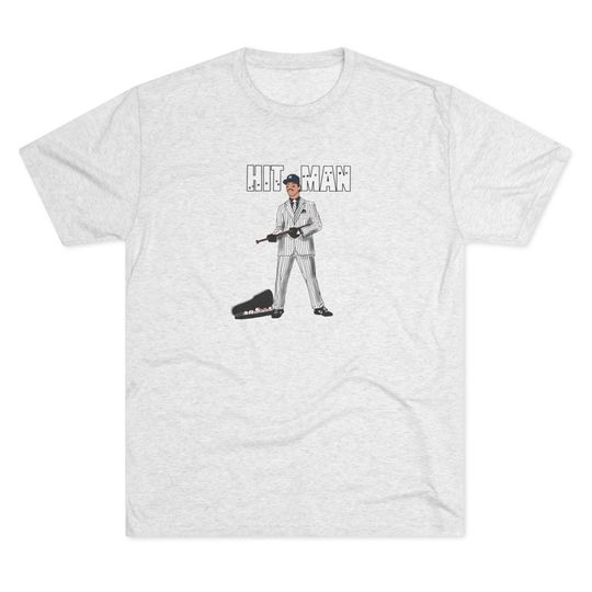 Vintage Don Mattingly Yankees Hit Man Tri-Blend Crew T-Shirt, Unique Graphic Tee, Unisex Retro Vibe