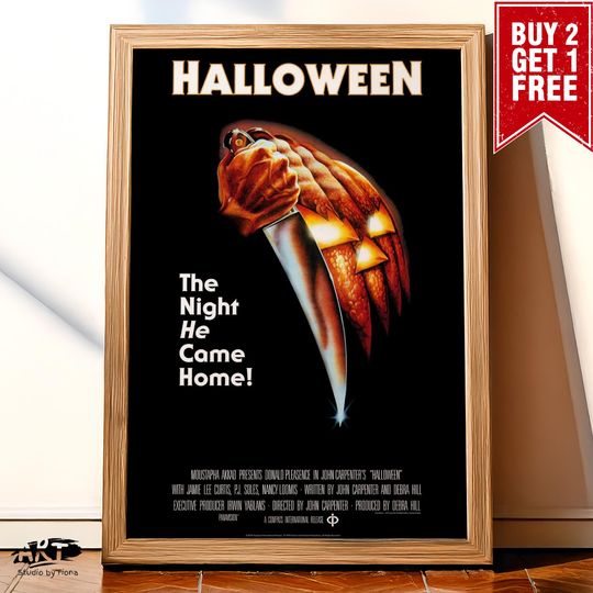 Halloween 1978 Poster Movie Prints For Cinema Rooms Movie Poster  Wall Art For Home Decor