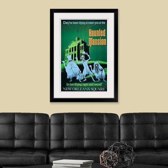 Disneyland Attraction Posters Decor - Vintage Haunted Mansion