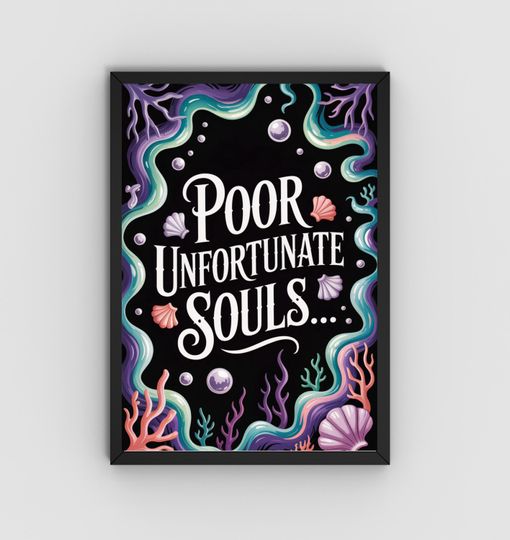 Poor Unfortunate Souls, Disney Villains, Disney Halloween Decor, Halloween Wall Art, Magic Kingdom, Living Room Decor, Disney Wall Art