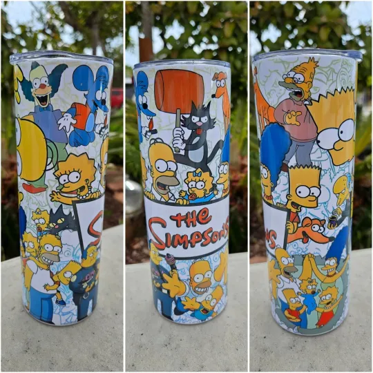 The Simpsons Stainless Steel Tumbler New