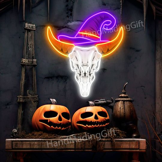 Halloween Witch Neon Sign,Custom Halloween Decorations,Halloween Neon Sign Home Decor,Led Sign Gothic Decor,Halloween Sign Personalized Gift