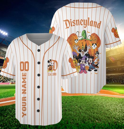 Personalized Disney Mickey Halloween Cosplay Baseball Jersey