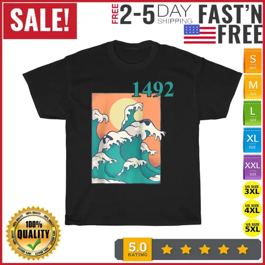 Happy Columbus Day Vintage T Shirt Men Fashion 2023 T Shirt