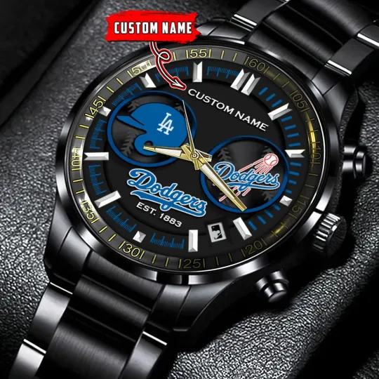 Los Angeles Team Dodgers Stainless Steel Watch