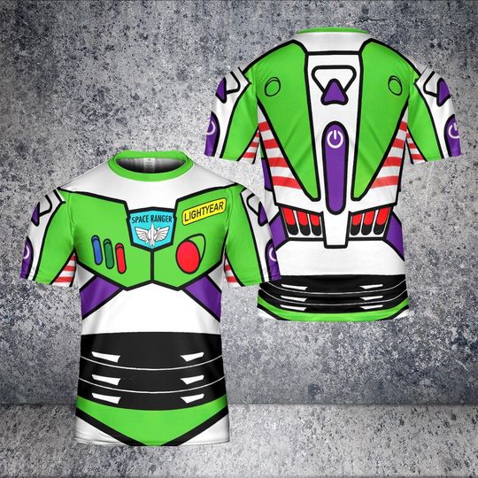 Buzz Lightyear Astronaut Toy Halloween 3D Shirt, Halloween Costume For Family Group T-Shirt, Space Toy Cosplay Costume Tee, Gift For Friend