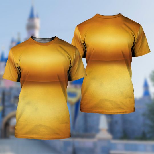 Disney Lumiere 3D T-Shirt, Beauty And The Beast All Over Print Shirt, Costume Shirt, Lumiere Cartoon Cosplay Costume Shirt