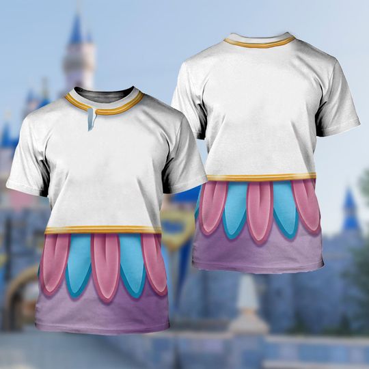 Disney Chip Potts 3D T-Shirt, Beauty And The Beast All Over Print Shirt, Costume Shirt, Chip Cartoon Cosplay Costume Shirt