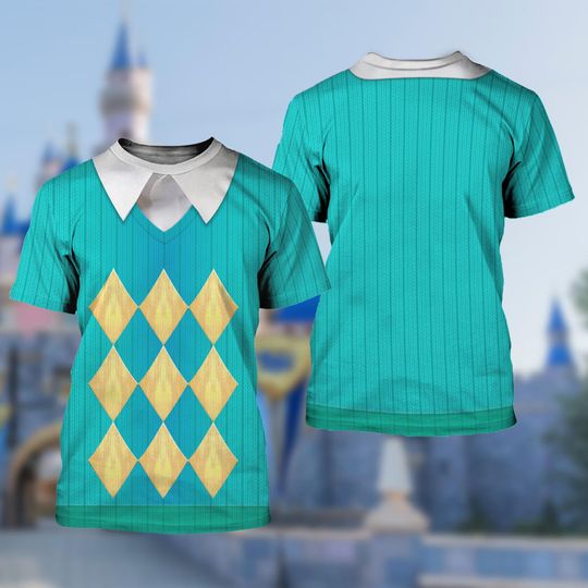 Disney Lake Ripple 3D T-Shirt, Elemental All Over Print Shirt, Costume Shirt, Lake Ripple Cartoon Cosplay Costume Shirt