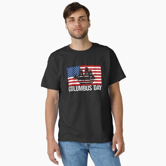 Happy Columbus Day 1937 USA Christopher Columbus Classic T-Shirt