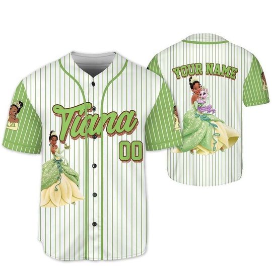 Personalized Tiana The Princess and the Frog Baseball Jersey