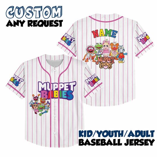 Muppets Babie Jersey, Kermit Piggy Gonzo Fozzie Jersey