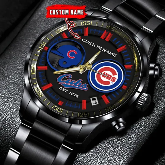 Chicagos Team Cubs Stainless Steel Watch