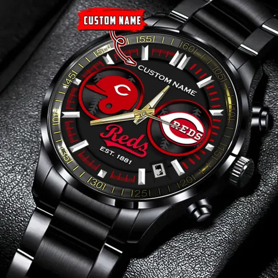 Cincinnatis Team Reds Stainless Steel Watch