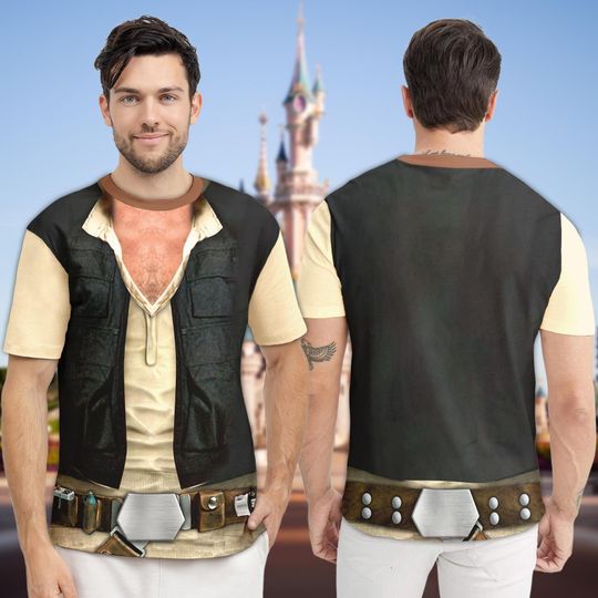 Han Solo Galaxy Hero Characters Costume Shirt, Halloween Costume For Family Group T Shirt, Solo Men 3D Shirt, Warrior Friend Trip Outfit