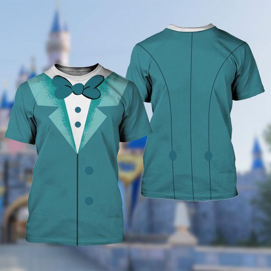 Hitchhiking Ghosts Halloween 3D T-Shirt, Haunted Mansion All Over Print Shirt, Ghost Costume T-Shirt, Horror Movie Cosplay Costume Tee