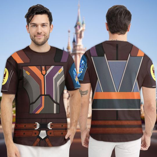 Halloween Costume For Family Group T Shirt, American Movie Men Character 3D Cosplay Costume Tee, Halloween Gift For Friends