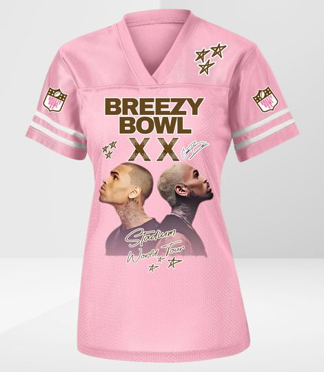 Pink Breezy Bowl XX Women's Jersey  Limited Edition Fan