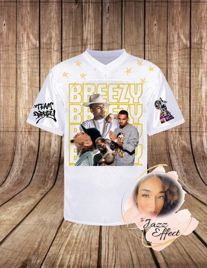 Chris Brown Breezy Bowl Mesh Football Jersey