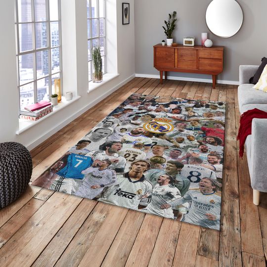 Rêal Madrid Rug, Champion Rug, Cool Rug, Football Rug, Kid Room Rug, Living Room Rug