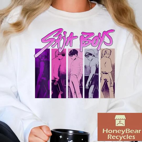 Saja boys Kpop Huntrix Sweatshirt, Saja boys Merch, Derpy Tiger Sweatshirt, Gift for Huntrix, Saja Boys Fans, Gift for Kpop Fans Sweatshirt