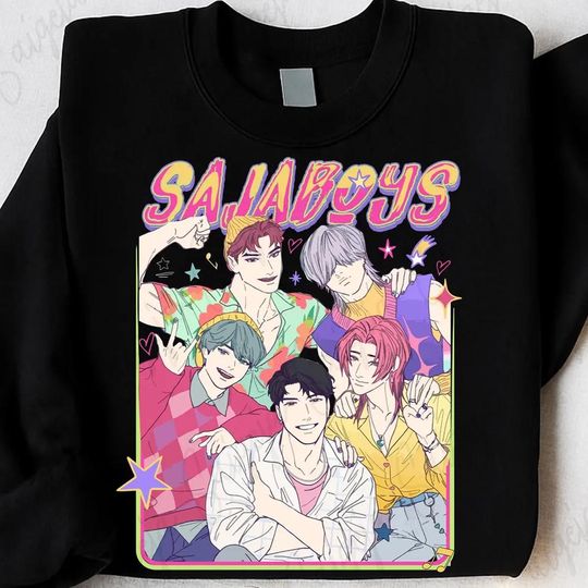 Saja boys Kpop Huntrix Sweatshirt, Saja boys Merch, Derpy Tiger Sweatshirt, Gift for Huntrix, Saja Boys Fans, Gift for Kpop Fans Sweatshirt