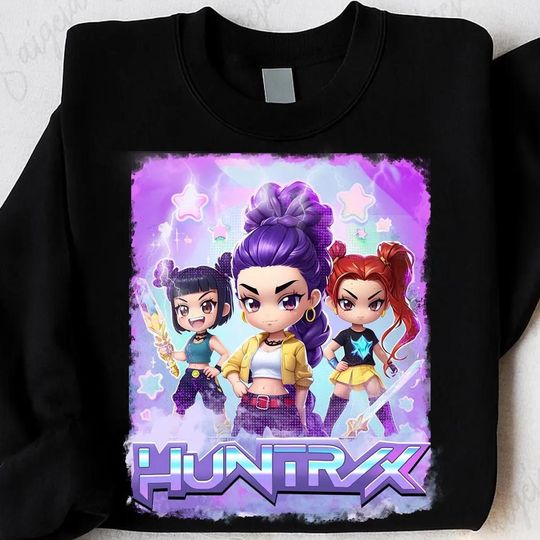 Saja boys Kpop Huntrix Sweatshirt, Saja boys Merch, Derpy Tiger Sweatshirt, Gift for Huntrix, Saja Boys Fans, Gift for Kpop Fans Sweatshirt